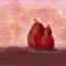 red-pears by paintbrush