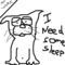 sleepy-at-work by soundgod